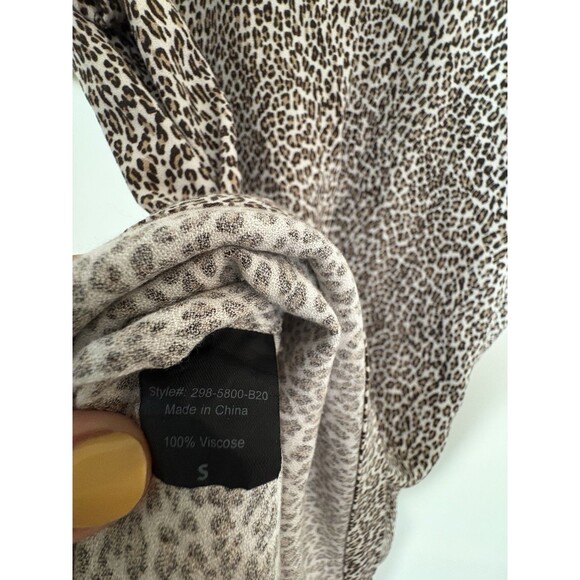 JENNI KAYNE Leopard T-Shirt Dress, Size Small - Picture 6 of 8